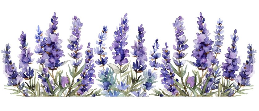 A cluster of lavender botanica style