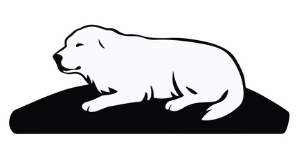Polar bear pillow mattress white comfortable logo 