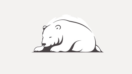 Polar bear pillow mattress white comfortable logo 