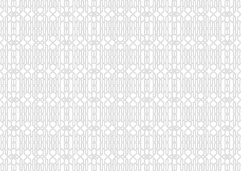 Geometric outlines ethnic seamless pattern vector