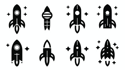 Rockets icon or logo isolated sign symbol vector illustration