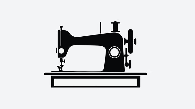 Sewing machine icon isolated sign symbol vector illustration