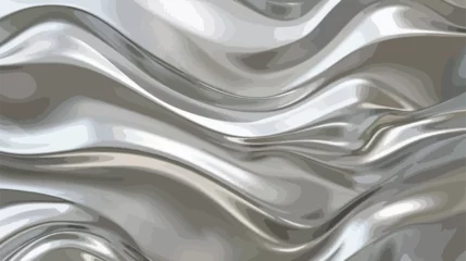 Foto op Plexiglas Silver texture metal background flat vector  © Aina
