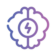 brainstorming gradient icon