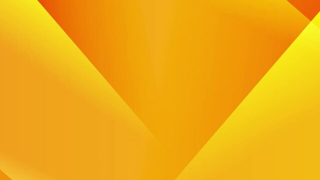 Orange yellow color geometric background animation