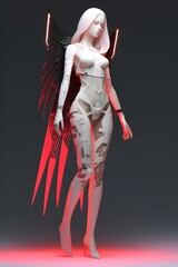 Obraz premium Full Body Character Design in Studio Lighting: A Conceptual