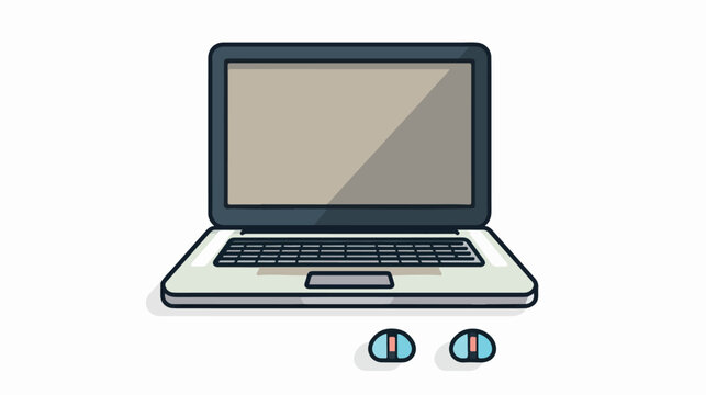 Touchpad Computer And Hardware icon outline vector.