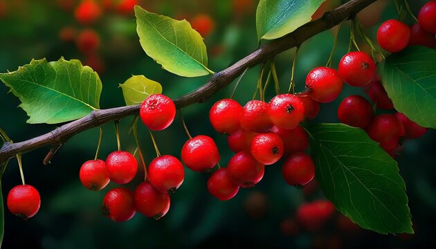 Savoring Scarlet Delights: A Guide to Red Berries on the Branch