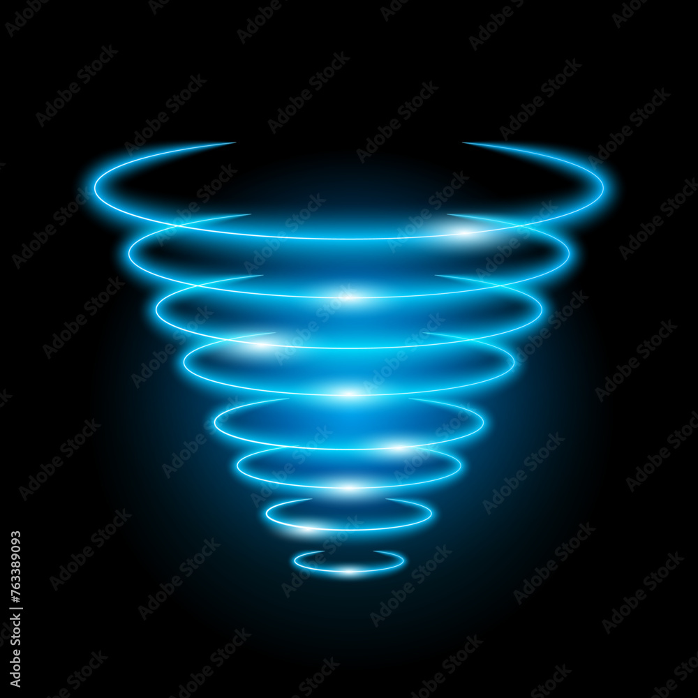 Poster wi-fi light effect, blue glowing signal wifi sensor waves internet wireless connection. wireless wi 