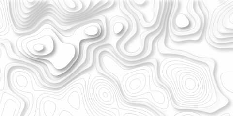 Seamless pattern with lines Topographic map. Geographic mountain relief. Abstract lines background. Contour maps. Vector illustration, Topo contour map on white background, Topographic contour lines.