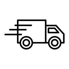 Fast Delivery Line Icon