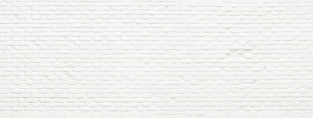 white brick wall, light texture of brickwork painted whitish - 763392808