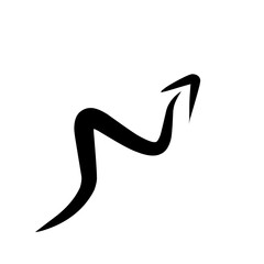 Hand drawn arrow,vector illustration.