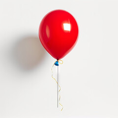 Bright ballon isolated on the white background