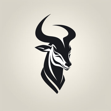 an icon that uses the head of an antelope as its image сreated with Generative Ai