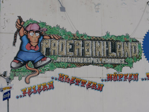 Entry area Pader Bini Land, Indoor playground for children, Paderborn, North Rhine-Westphalia, Germany - 20. March 2024
