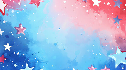 Fototapeta na wymiar Background image with red white and blue Americana theme
