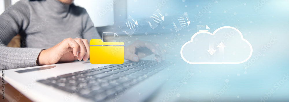 Poster information into cloud technology for data security