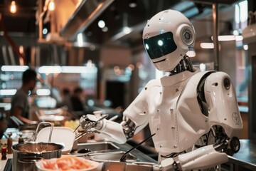 A robot chef creating dishes from dreams