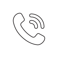 Call icon vector, phone call icon. Telephone call sign, Contact us icon for web, computer and mobile app. Vector illustration.