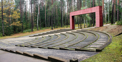 The Polish Katyn Cemetery in Smolensk, Russia, where about 22,000 Polish officers, politicians,...