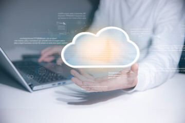 cloud computing virtual screen Cloud technology.