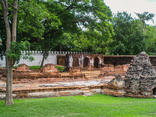 Landscape Historical Park. The ancient temple that presents humans is located in Thailand's Historic City. World Heritage.