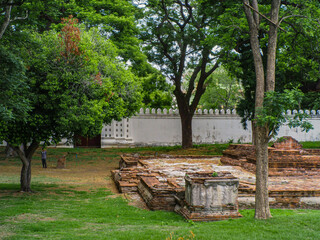 Landscape Historical Park. The ancient temple that presents humans is located in Thailand's Historic City. World Heritage.