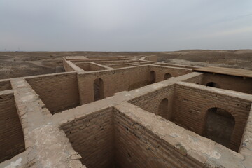 the house of the prophet of god , abraham, may god bless him and grant him peace in ur in Iraq