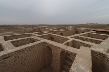 the house of the prophet of god , abraham, may god bless him and grant him peace in ur in Iraq