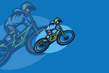The mountain bike logo displays the spirit of adventure and the joy of exploring nature. With a dynamic and iconic design, this logo creates a sense of courage and connection to the outdoors.