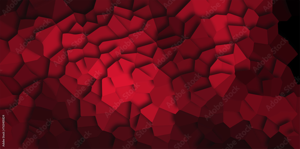 Poster Abstract colorful background with triangles mosaic pattern vector backdrop with hexagons. Multicolored geometric wattled mosaic pattern wallpaper. colorful stoke colors stone tile pattern, vector..