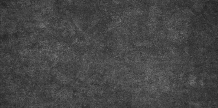 Abstract wallpaper design with black background,  stone concrete grunge panorama dark.  design for graphic art designs.Abstract background from black marble texture ,