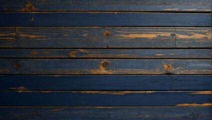 Image showcasing dark blue wood planks with warm golden undertones