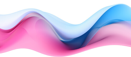 Abstract Pink and Blue Gradient Wave Design