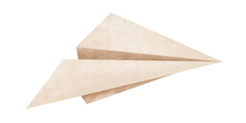 Origami Paper Plane, Watercolor, PNG - 763407658