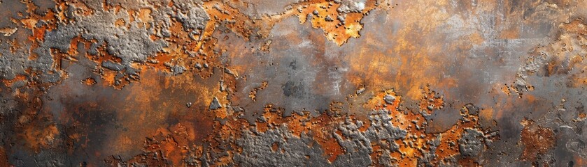 Grunge rusty orange brown metal corten steel stone background