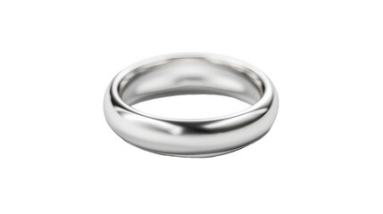 Silver Ring on Transparent Background PNG