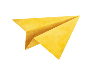 Origami Paper Plane, Watercolor, PNG - 763410851