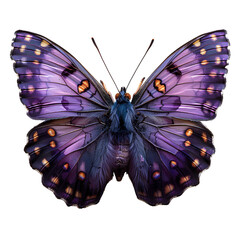 Purple butterfly PNG. Purple hairstreak butterfly. Purple butterfly top view flat lay PNG
