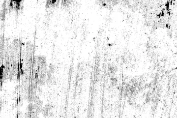 Poster Abstract dusty and grungy scratch texture material or surface. The particles of charcoal splatted on white background. black dust particles explode isolated on white background © Jennyfer