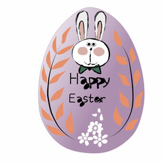 Eggs Happy easter  illustration 