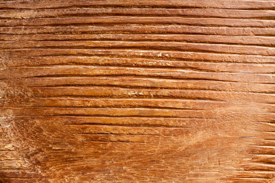 Detalle de mesa de madera para la realización del queso en la isla de Gran Canaria, España