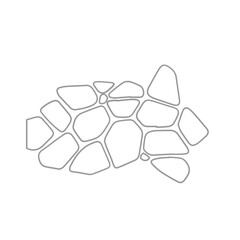 outline texture stone path