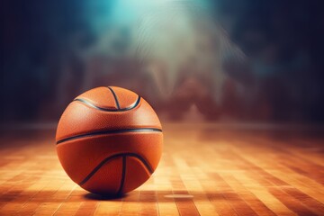 Fototapeta premium Vintage basketball with a retro feel