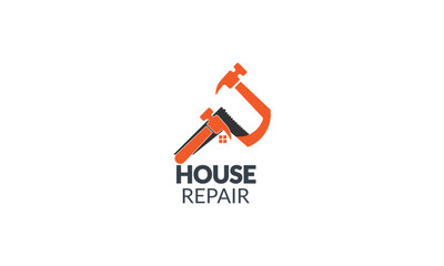 Modern Home Repair House Repair and Service Logo