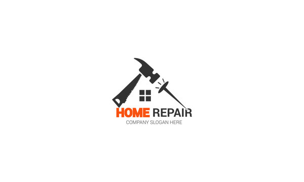 Creative Home repair service vector logo design
