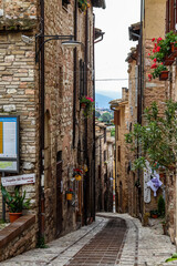 Cobblestone Walkway, Umbria, Italy