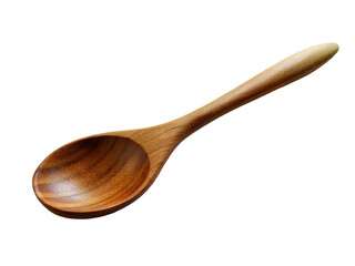 Wooden spoon. isolated on transparent background.