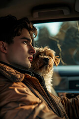 Man and His Best Friend: Driving Adventure
